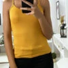 Débardeur Moutarde, Top Basic.