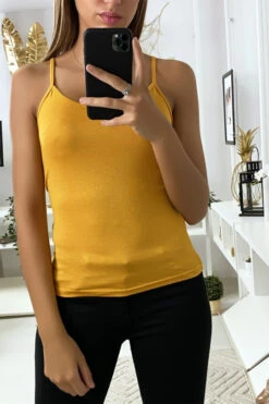 Débardeur Moutarde, Top Basic.