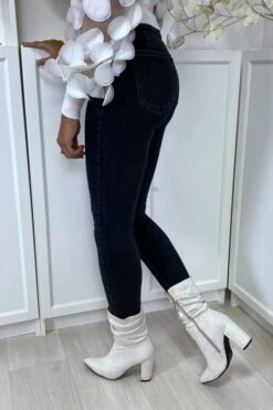 Jean Slim Bleu Marine à Poches Arrières -Promos Raffinoux Boutique jean slim bleu marine a poches arrieres 5