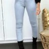 Jeans Slim Bleu Ciel Avec Poches Arrière